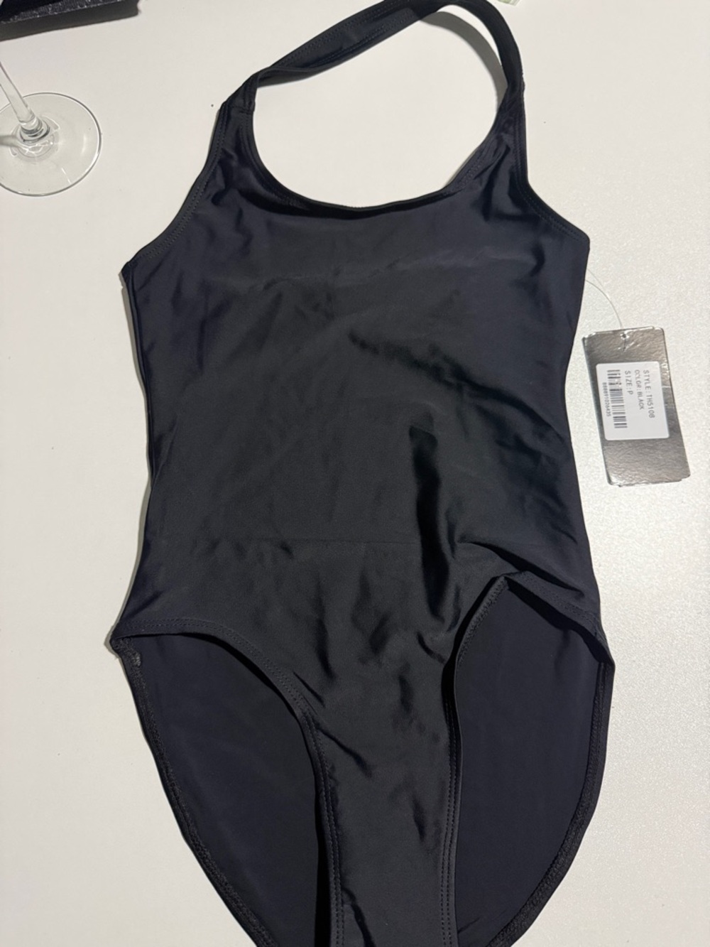 Black Women's One-Piece Leotard